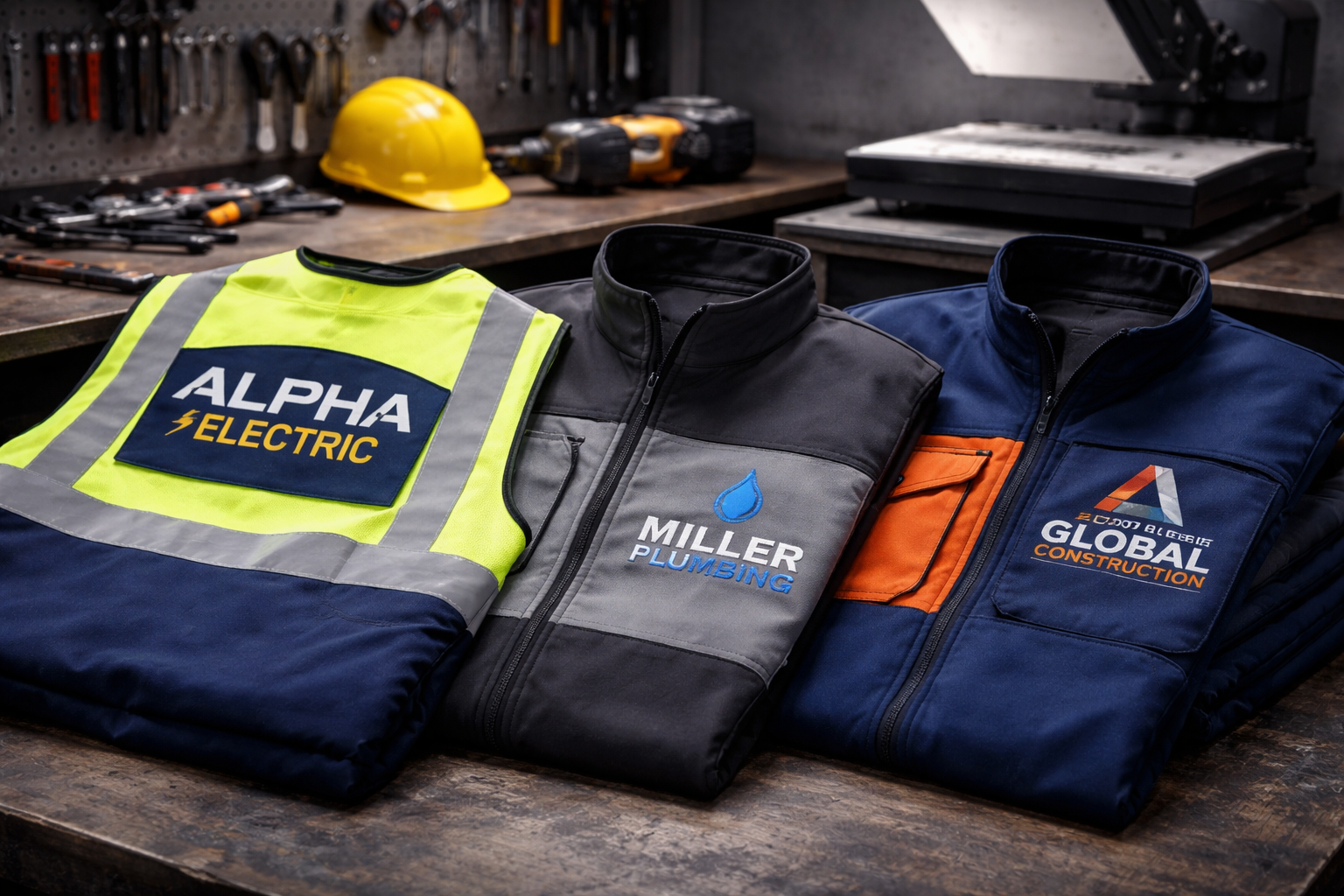 Nombres y cargos bordados en uniformes