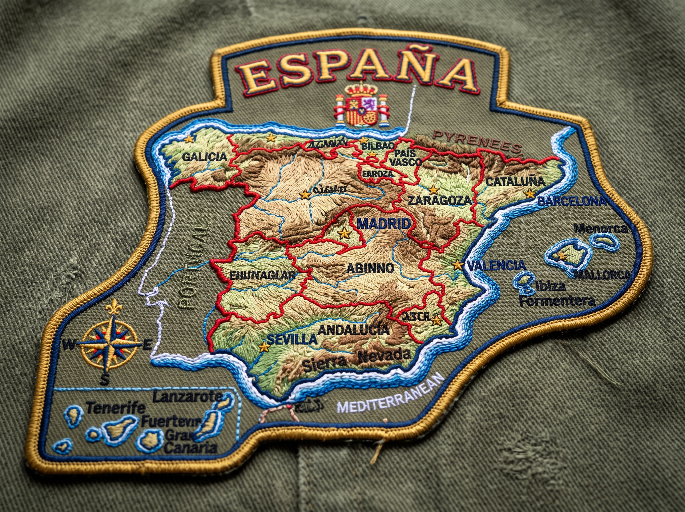 Parches bordados para ropa y uniformes