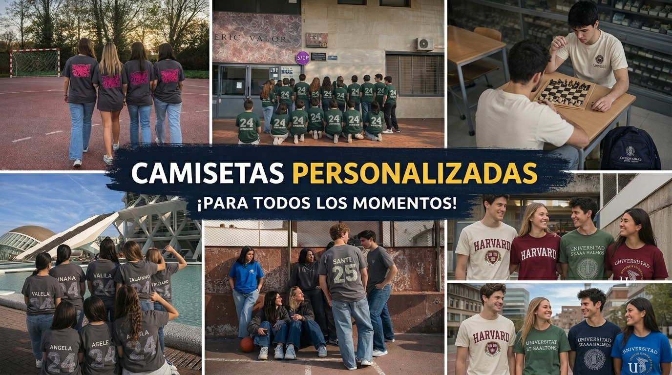 Camisetas personalizadas para grupos
